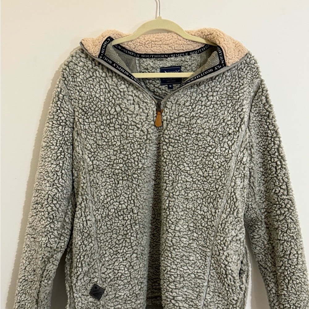 Simply Southern Gray Sherpa Jacket